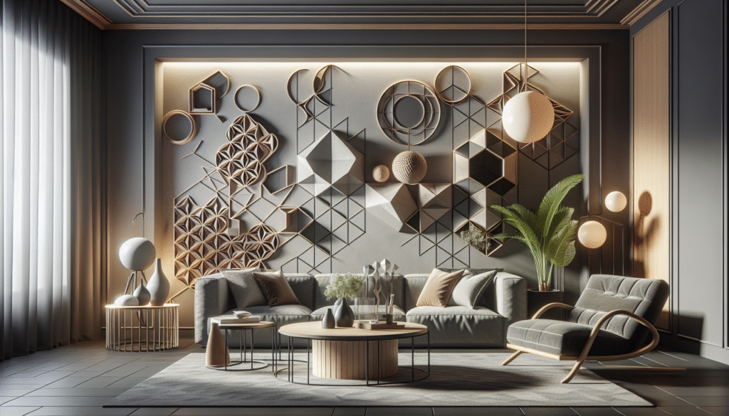 Elevate Interiors with Modern Geometric Wall Stencils