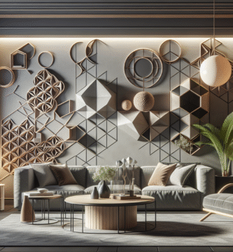Elevate Interiors with Modern Geometric Wall Stencils