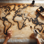 Mastering Faux-Aged Paper for Vintage World Map Murals