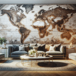 Elevate Spaces with Custom Peel-and-Stick Map Murals