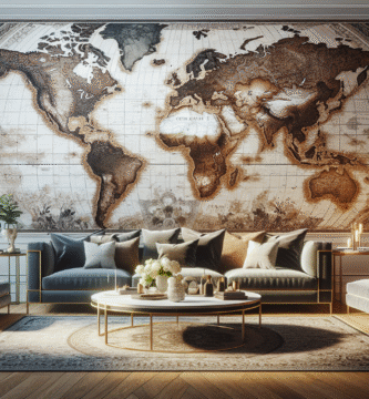 Elevate Spaces with Custom Peel-and-Stick Map Murals