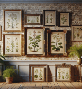 Victorian Herbarium Styles: Framed Botanical Prints