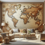 Elevate Spaces with Custom Peel-and-Stick Map Murals